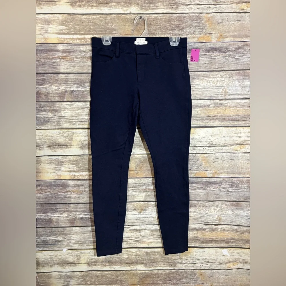 J. Crew‎ Gigi Pant Navy Blue Skinny Stretch 4 Slim Business Casual Career Work